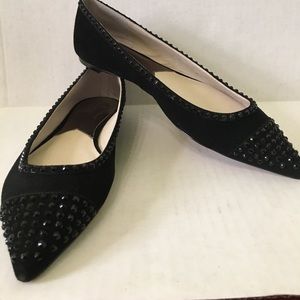 Michael Kors Arabella Suede Pointed Toe Flat 9.5.